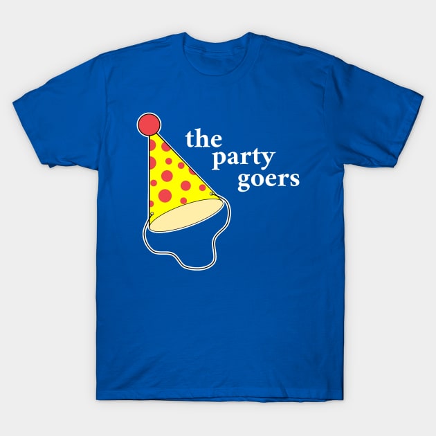 The Backrooms - The Partygoers - White Outlined Version T-Shirt by Nat Ewert Art